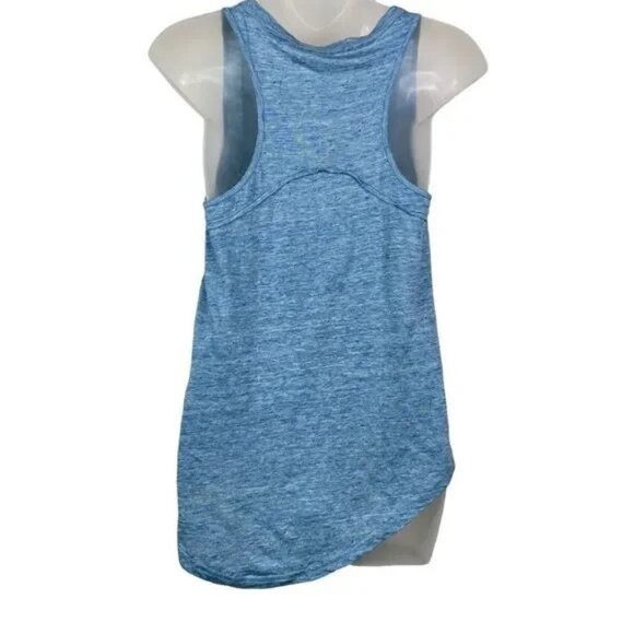 ATHLETA WOMEN'S HEATHER BLUE LINEN ACTIVE TANK TOP XXS - Picture 5 of 9